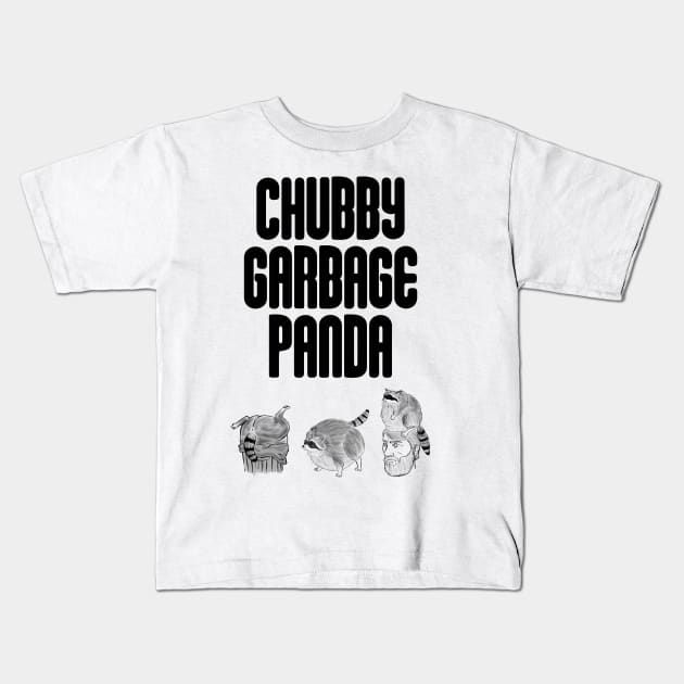 chubby garbage panda Kids T-Shirt by Bertoni_Lee